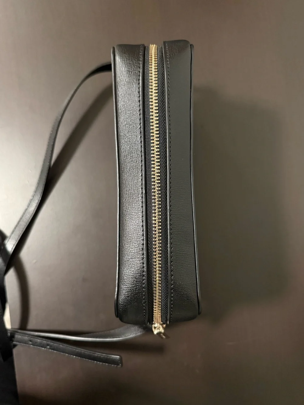 Kate Spade New York Black Leather Camera Crossbody Bag